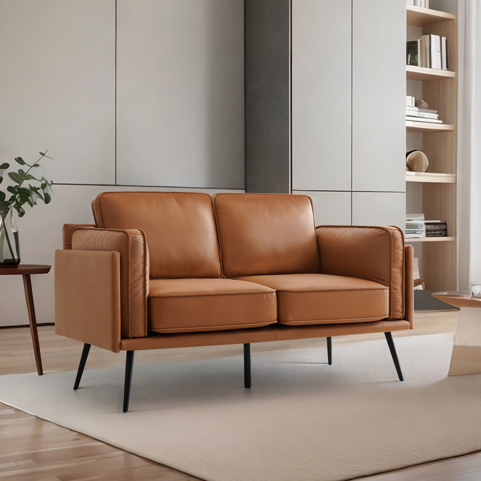 Oliver 60" Upholstered Sofa, Modern Sofas Couches for Living